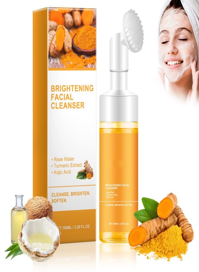 Silvercell Turmeric Facial Cleanser, Turmeric Face Wash, Glow Wash Facial Cleanser Easy to Use, Foaming Facial Cleanser Deep Cleaning Turmeric Foaming Face Wash Moisturizing for All Skin (1) - Image 1